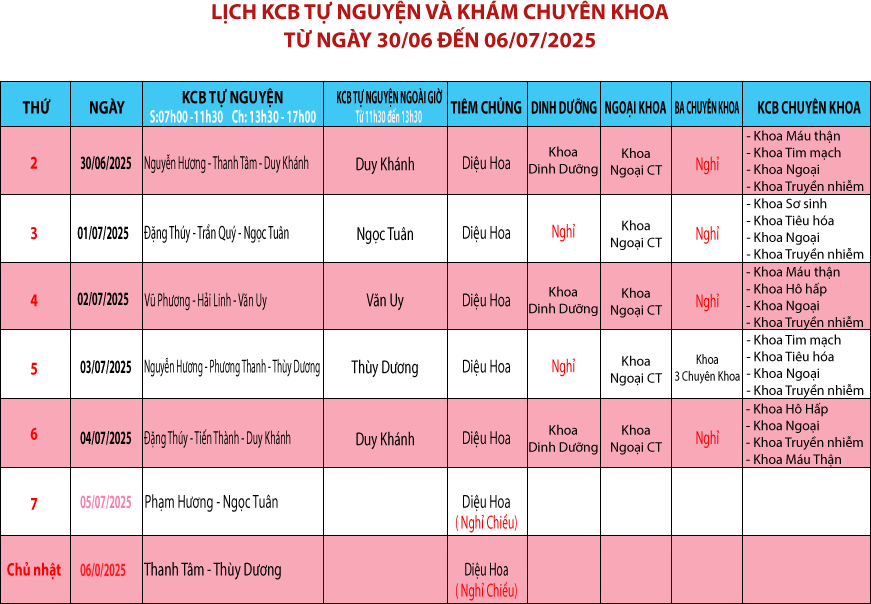 Lich kham tu nguyen 30 6 06 7 2025