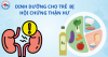Dinh dưỡng cho trẻ bị hội chứng thận hư