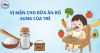 Vị mặn cho bữa ăn bổ sung của trẻ